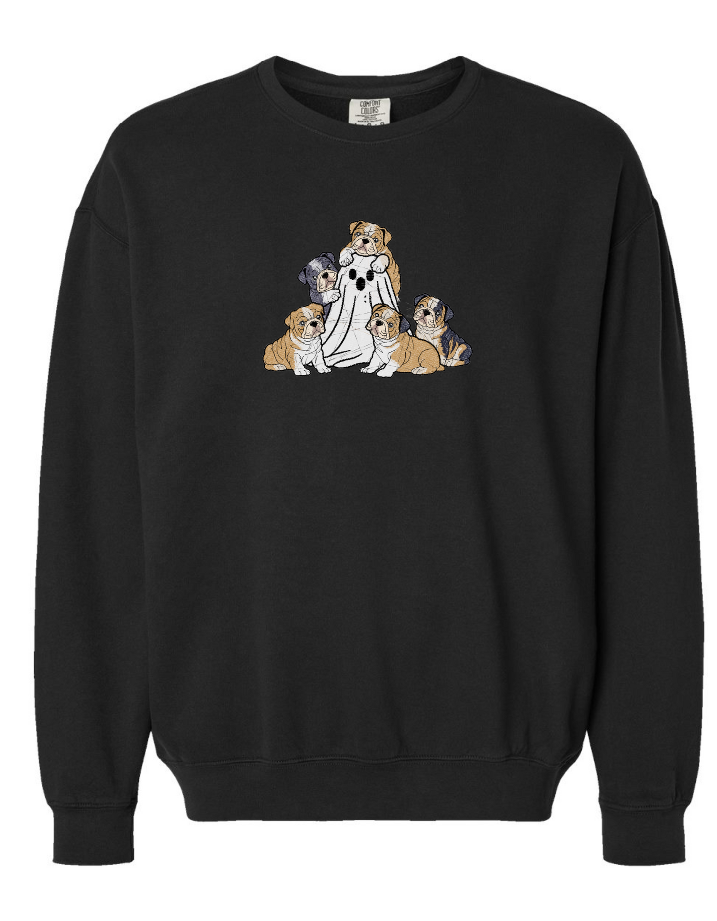 BULLDOG PUPPIES w/ghost Embroidered (SWEATSHIRT)