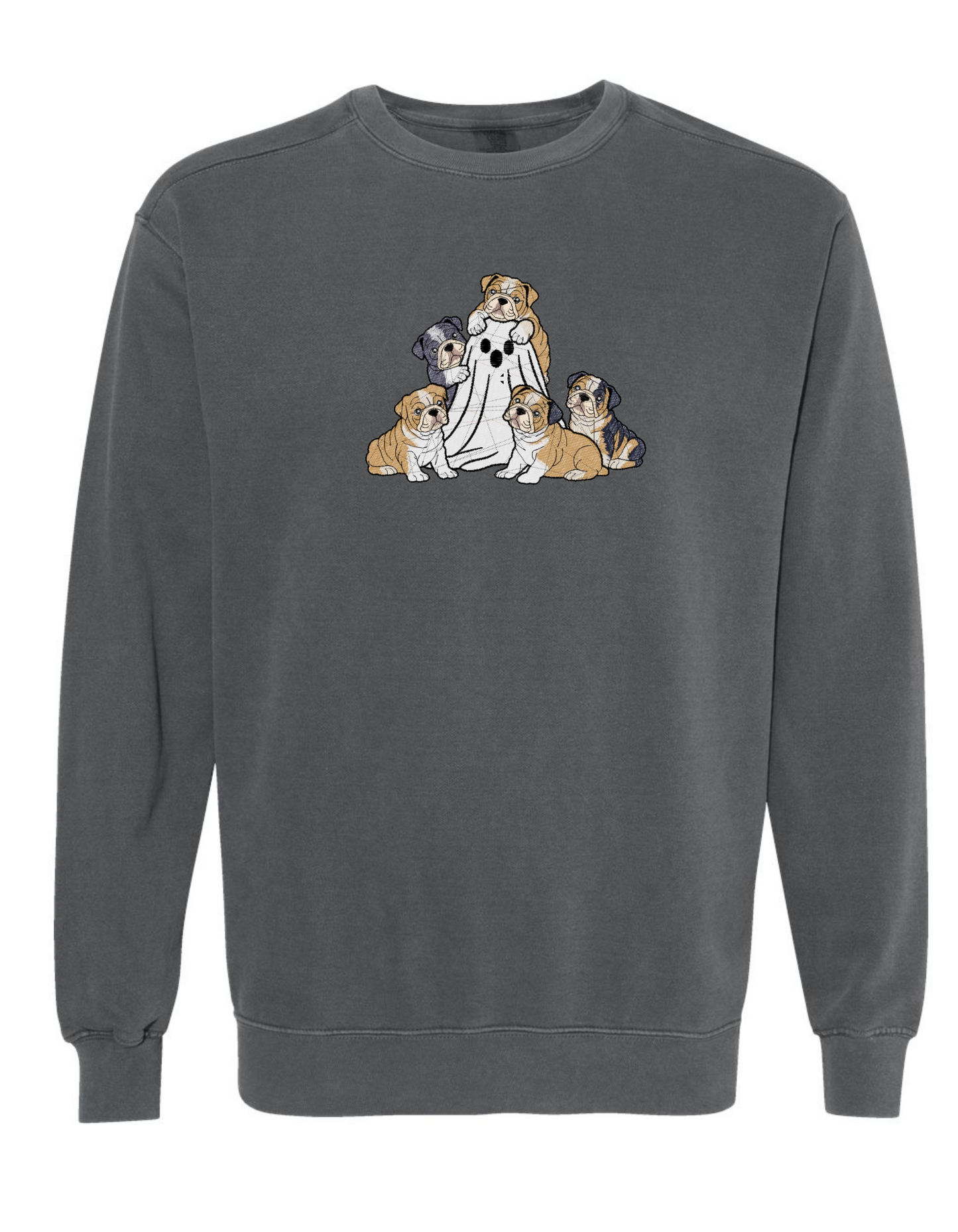 BULLDOG PUPPIES w/ghost Embroidered (SWEATSHIRT)