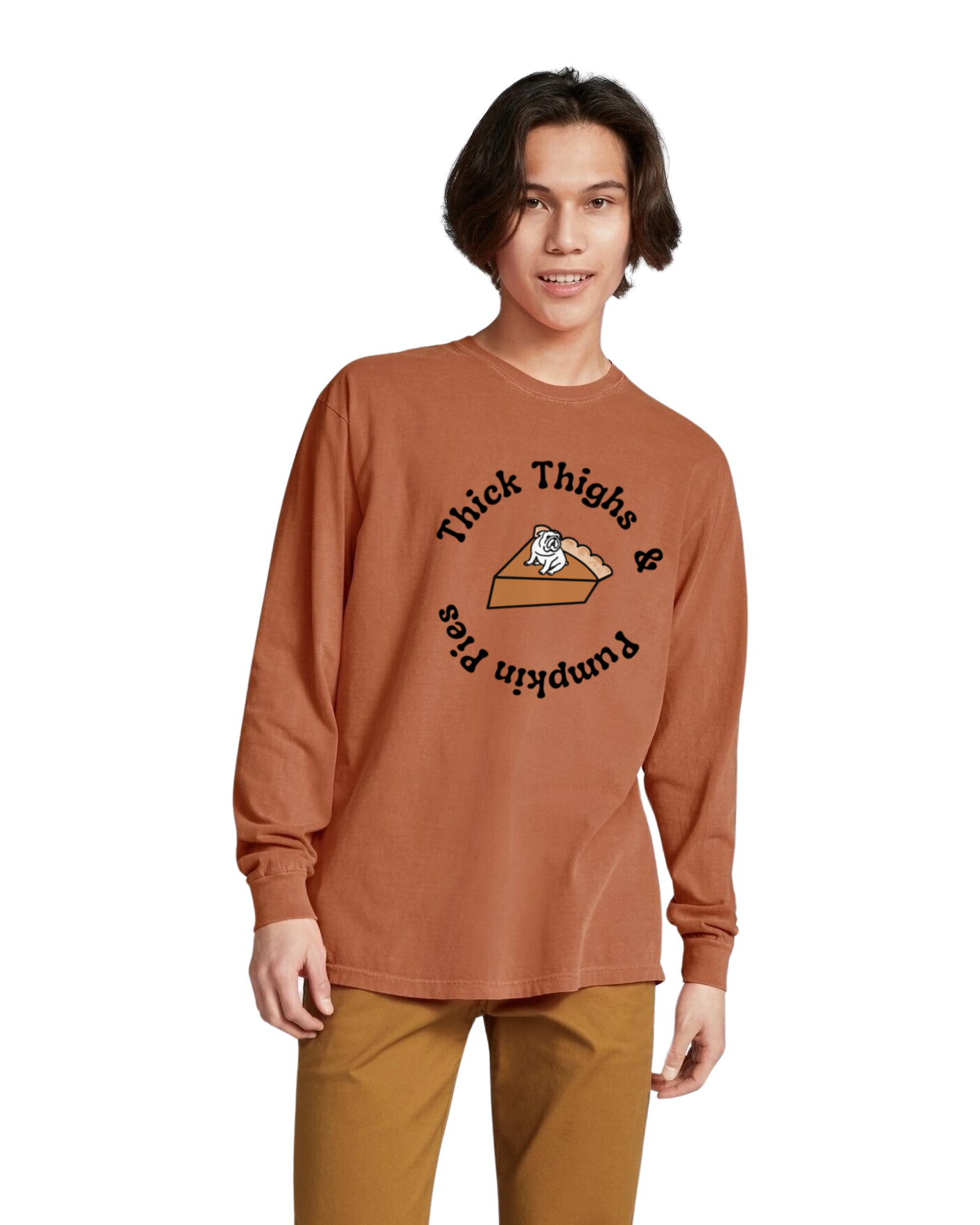 Thick Thighs & Pumpkin Pies (English Bulldog)T shirt