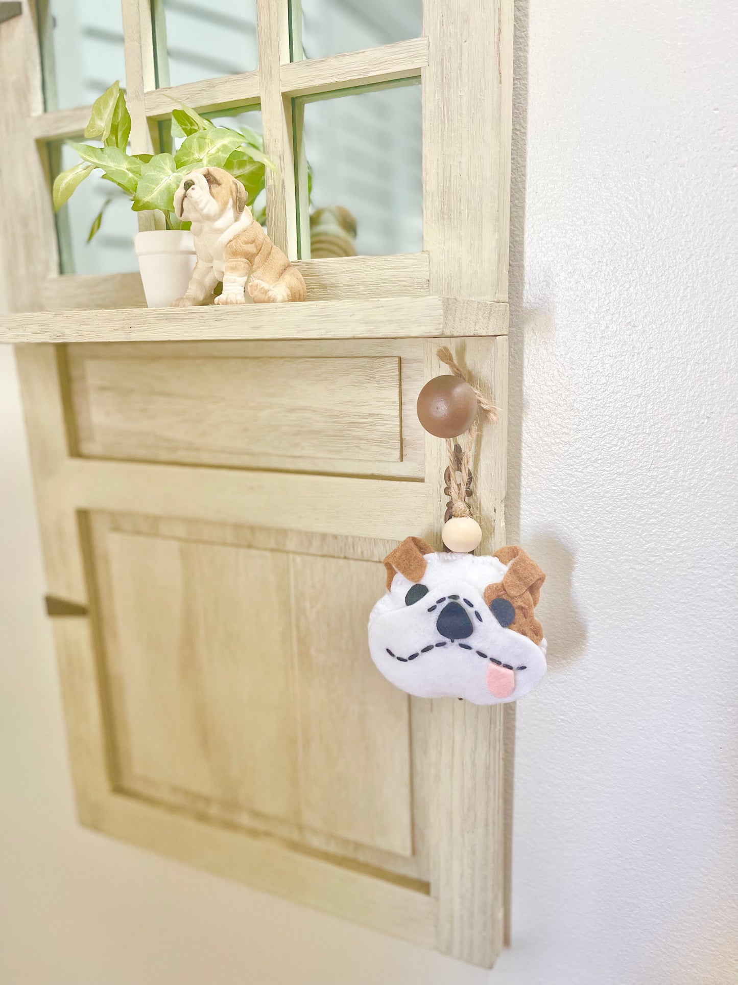 English Bulldog Car Charm Air Freshener