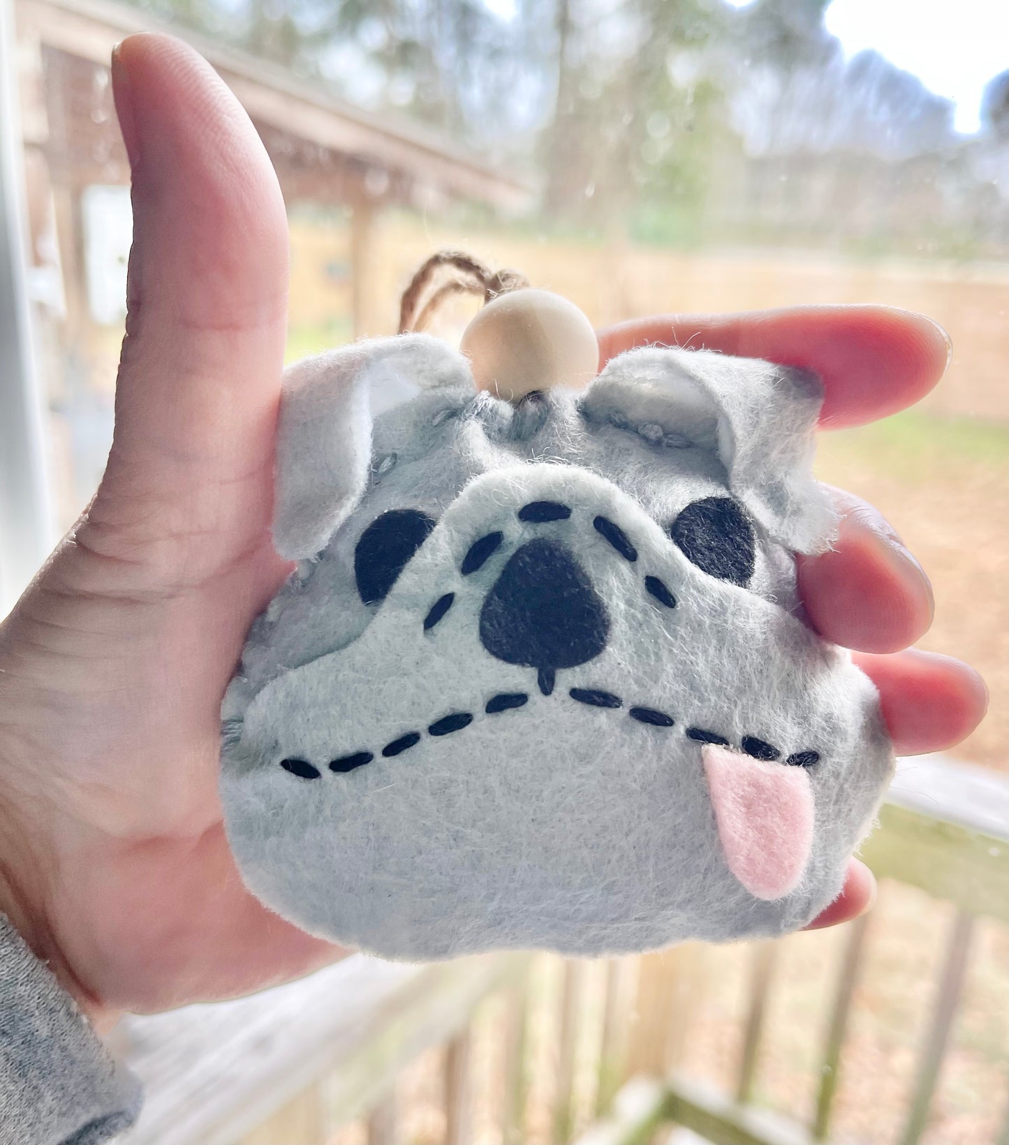 English Bulldog Car Charm Air Freshener